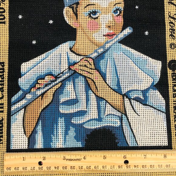 80s Pierrot Love UNUSED Needlepoint Canvas Richart Canada Michel Oks Novelty - Picture 10 of 11
